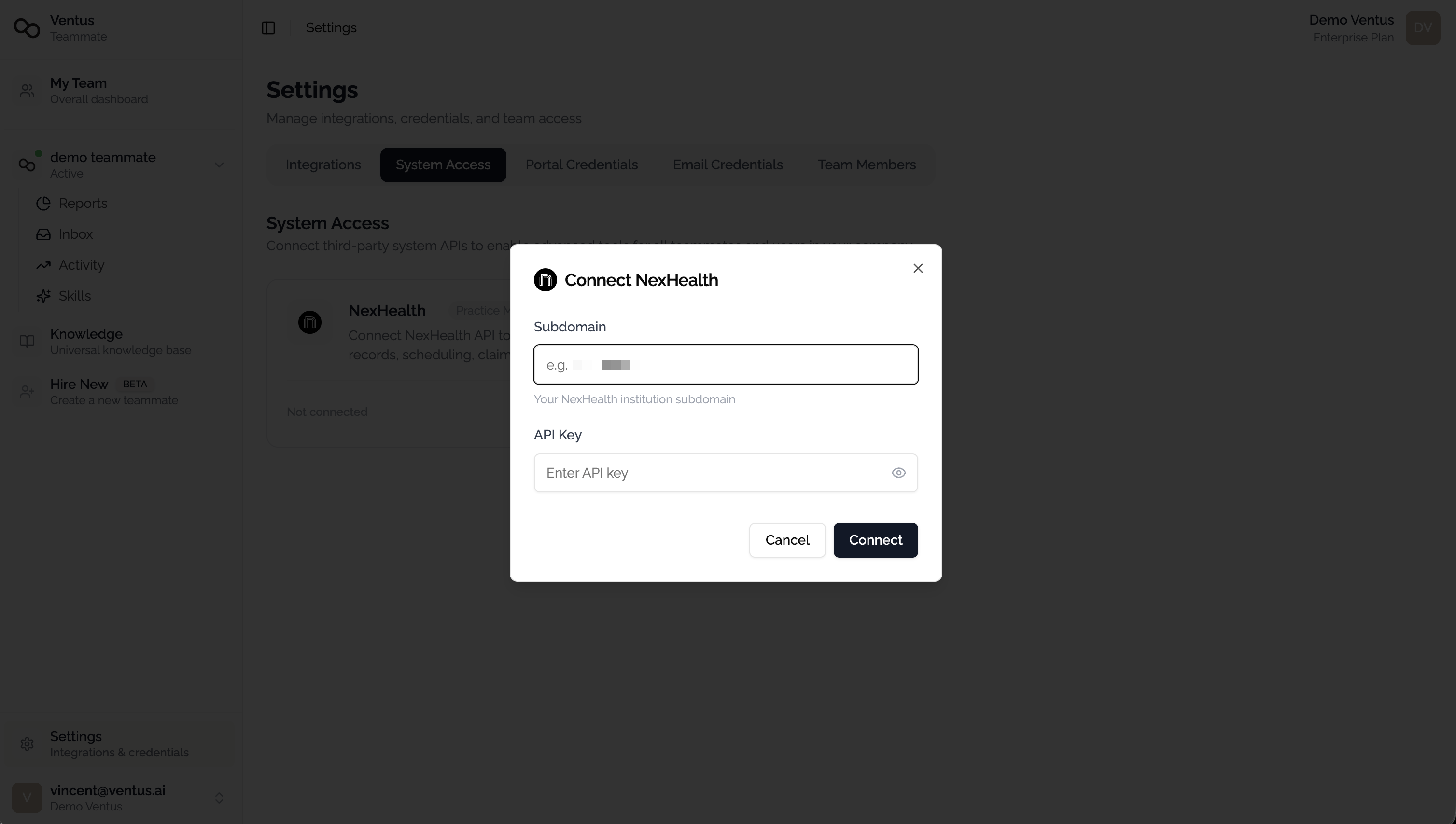NexHealth connection