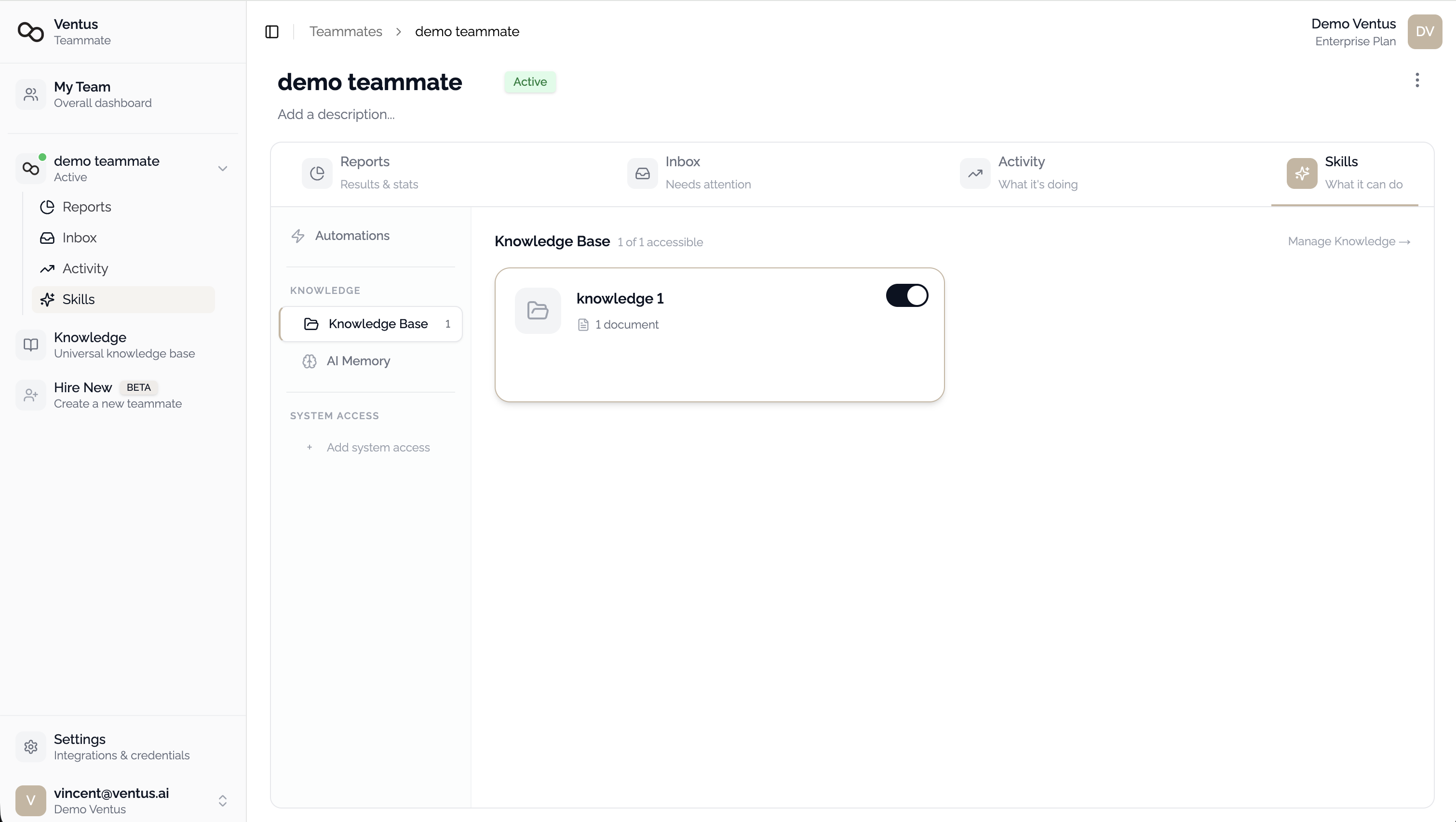 Teammate Skills — Knowledge Base